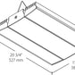 RAB RAIL95W/D10 95W Rail LED High Bay, V Hooks Mount, No Photocell, 5000K (Cool), 11446 Lumens, 74 CRI, 120-277V, Dimmable Operation, DLC Listed, White Finish