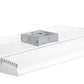 RAB RAILP185NW/D10/LC 185W Rail LED High Bay with Lightcloud Control System, No Photocell, 4000K (Neutral), 21357 Lumens, 77 CRI, 120-277V, Pendant or Surface Mount, Dimmable, White Finish