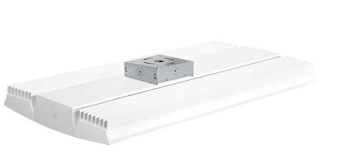RAB RAILP225NW/D10/LCS 225W Rail LED High Bay with Lightcloud Control System, Lightcloud Highbay Sensor, 4000K (Neutral), 25617 Lumens, 78 CRI, 120-277V, Pendant or Surface Mount, Dimmable, White Finish