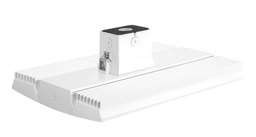 RAB RAILP95NW 95W Rail LED High Bay, Pendant or Surface Mount, No Photocell, 4000K (Neutral), 10017 Lumens, 84 CRI, 120-277V, Standard Operation, DLC Listed, White Finish