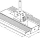 RAB RAILP95YNW/D10 95W Rail LED High Bay, Pendant or Surface Mount, No Photocell, 3500K, 10053 Lumens, 82 CRI, 120-277V, Dimmable Operation, DLC Listed, White Finish