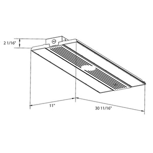 RAB RBAY17L 400/320/260W Field Adjustable High Bay, 3500/4000/5000K, White