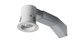 RAB RDLED2R8-WYY-TW 2" Round Remodeler LED, 9W, 2700K, 544 Lumens, 82 CRI, Wall Washer, 1/2" Trim, TRIAC Compatible, White Trim