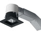 RAB RDLED2S8-20Y-TB 2" Square Remodeler LED, 9W, 3000K, 595 Lumens, 83 CRI, 20 Degree Beam Spread, 1/2" Trim, TRIAC Compatible, Black Trim