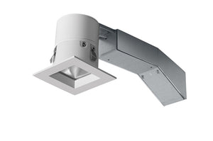 RAB RDLED2S8-20YN-TW 2" Square Remodeler LED, 9W, 3500K, 664 Lumens, 82 CRI, 20 Degree Beam Spread, 1/2" Trim, TRIAC Compatible, White Trim