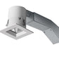 RAB RDLED2S8-WYN-TW 2" Square Remodeler LED, 9W, 3500K, 647 Lumens, 82 CRI, Wall Washer, 1/2" Trim, TRIAC Compatible, White Trim