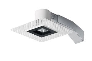 RAB RDLED2S8-WYY-TLB 2" Square Remodeler LED, 9W, 2700K, 539 Lumens, 82 CRI, Wall Washer, Trimless Look, TRIAC Compatible, Black Trim