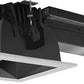 RAB RDLED4S12L-80YN-B-S 4" Square Remodeler LED, 12W, 3500K, 857 Lumens, 90 CRI, 80 Degree Beam Spread, Lutron Driver, Black Cone and Silver Trim