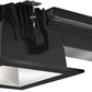RAB RDLED4S12L-WYY-M-B 4" Square Remodeler LED, 12W, 2700K, 732 Lumens, 90 CRI, Wall Washer, Lutron Driver, Matte Silver Cone Black Trim