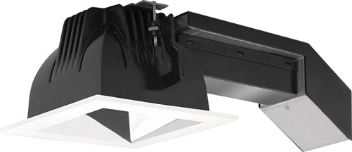 RAB RDLED4S20-WY-S-W 4" Square Remodeler LED, 21W, 3000K (Warm), 1070 Lumens, 90 CRI, Wall Washer, TRIAC Dimming Driver, Specular Silver Cone White Trim Finish