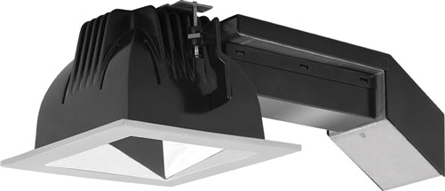 RAB RDLED6S20-WYN-S-S 6" Square Remodeler LED, 20W, 3500K, 1099 Lumens, 90 CRI, Wall Washer, TRIAC Dimming Driver, Specular Silver Cone Silver Trim