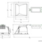 RAB RDLED6S20L-WYY-B-S 6" Square Remodeler LED, 20W, 2700K, 1090 Lumens, 90 CRI, Wall Washer, Lutron Driver, Black Cone and Silver Trim