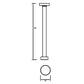 RAB SA-MUB 8W Sage Mushroom LED Bollard, 3000K, 243 Lumens, 83 CRI, Bronze