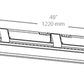 RAB SHARK4-50W/480 50W 4 foot SHARK Linear LED Washdown, No Photocell, 5000K (Cool), 5487 Lumens, 75 CRI, 480V, Standard, White Finish