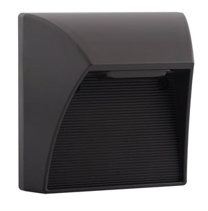 RAB SLED5NDC 5W Solar LED Square Step Lights, 4000K Color Temperature (Neutral), 85 CRI, 10-30V DC, Bronze Finish