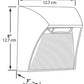RAB SLED5YDC 5W Solar LED Square Step Lights, 3000K Color Temperature (Warm), 87 CRI, 10-30V DC, Bronze Finish