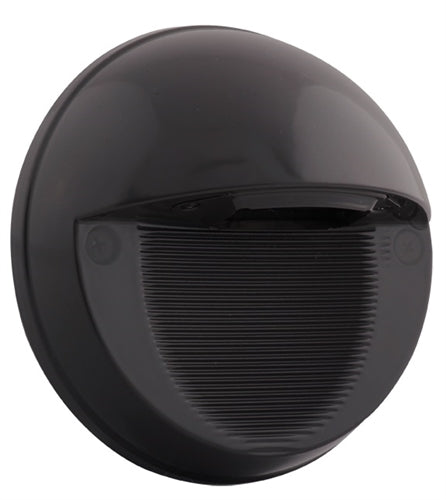 RAB SLEDR5DC 5W Solar LED Round Step Lights, 5000K Color Temperature (Cool), 68 CRI, 10-30V DC, Bronze Finish