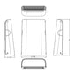 RAB SLIM15 Field Adjustable Slim LED Wallpack, 34/25/13W, 1493-3907 Lumens, 5000K, 80 CRI, Bronze Finish