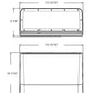 RAB SLIM22-L-150 Field Adjustable Slim LED Wallpack, 150/125/100/75W, 11462-21727 Lumens, 3000K/4000K/5000K, 80 CRI, Bronze Finish