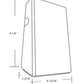 RAB SLIMBR Field Adjustable Slim LED Wallpack, 26/18/12W, 2175-4389 Lumens, 3000K/4000K/5000K, 80 CRI, Brass Finish