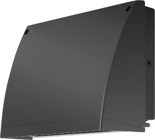 RAB SLIMFC57N/PC Slim Full Cutoff Wallpack 57W LED Lamp, 4000K Neutral Bronze Finish with Photocell