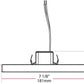 RAB SM7S15927UNVTW 15W 7' LED Edge-Lit Surface Mount Light, 900 Lumens, 90 CRI, 2700K Color Temperature, 120-277V, White