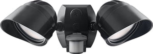 RAB SMSBULLET2X12NA LED Smart Bullet Flood 2x12W with Motion Sensor, Bronze Finish