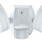 RAB SMSLES2X13W 2x13W LESLIE LED Economy Bullet Flood Light with Sensor, 5000K (Cool), 2338 Lumens, 83 CRI, 120V, 6H x 6V Beam Distribution, White Finish