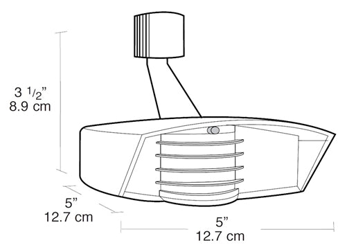 RAB STL200-LED 1000W LED Stealth Sensor with 200 Degree View, 120V, Bronze