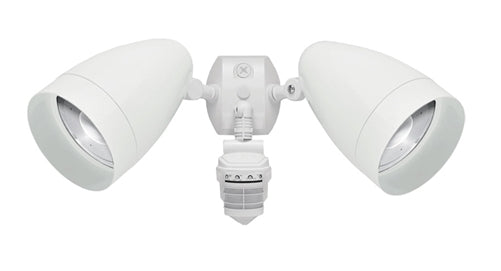 RAB STL3HBLED2X10W 20W LED Floodlight with Sensor, With Photocell, 5000K (Cool), 676 CRI, 120-277V, White Finish