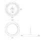 RAB SUMOFA-9R-16-95CCT-UNV-W LED Surface Mount Fixture Round, 2700K-5000K Color selectable, 1300 Lumens, 90 CRI, White Finish
