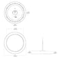 RAB SUMOFA-9R-16-95CCT-UNVT-W LED Surface Mount Fixture Round, 2700K-5000K Color selectable, 1300 Lumens, 90 CRI, White Finish