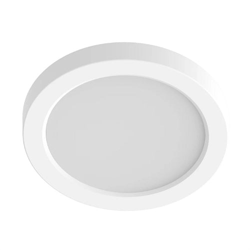 RAB SUMOFA-9R-18-9CCT-120-W LED Surface Mount Fixture Round, 2700K-5000K Color selectable, 1500 Lumens, 90 CRI, White Finish