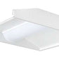 RAB SWISH2X2-19Y/D10 19W 2' x 2' LED SWISH Recessed Center Basket Troffer, 3000K (Warm), 2344 Lumens, 83 CRI, 120-277V, Dimmable, DLC Listed, White Finish