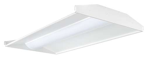 RAB SWISH2X4-39YN/D10 39W 2' x 4' LED SWISH Recessed Center Basket Troffer, 3500K (Warm Neutral), 5051 Lumens, 84 CRI, 120-277V, Dimmable, DLC Premium Listed, White Finish