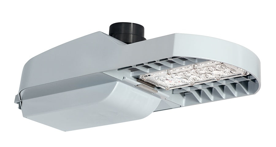 RAB TBLED2T95AYRG/D10/7PRS 95W LED TRIBORO Roadway Light, No Photocell, 2000K (HPS Warm), 6965 Lumens, 70CRI, 120-277V, Type II Distribution, Dimmable, 7-Pin Receptacle w/ Shorting Cap, Gray Finish