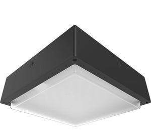 RAB VAN34-30FR/MVS 30/20/10W Field-Adjustable Canopy LED Light, 3000/4000/5000K, 1442-4187 Lumens, Bronze with Microwave Sensor