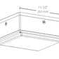 RAB VANLED10/E2 10W LED Canopy Light, 0-10V Dimming to 10%, Battery Backup, Bronze