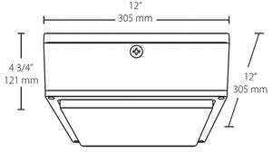 RAB VANLED20MSW 20W LED Canopy Light with 120V Mini Sensor, 5000K (Cool), 2352 Lumens, 74 CRI, Drop Lens, Standard Operation, Not DLC Listed, White Finish