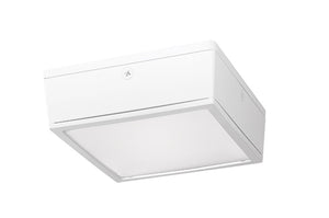 RAB VANLED65NFMSW 65W LED Canopy Light with 120V Mini Sensor, 4000K (Neutral), 6129 Lumens, 74 CRI, Flat Lens, Standard Operation, DLC Listed, White Finish