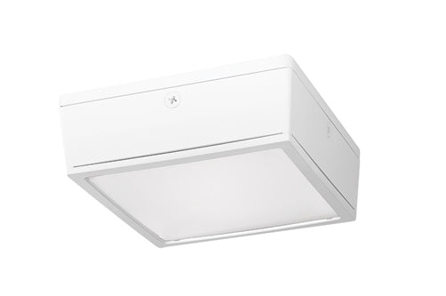 RAB VANLED65NFW/D10 65W LED Canopy Light, 4000K (Neutral), 6129 Lumens, 74 CRI, 120V-277V, Flat Lens, Dimmable Operation, DLC Listed, White Finish