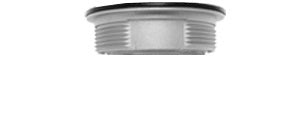 RAB VC1S Vaporproof 100W Incandescent Lamp 120V Silver Color - No Glass, No Guard