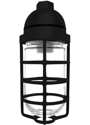RAB VP100DGB Vaporproof 150W Incandescent Lamp 120V Black Color - With Soda Lime Glass and Die Cast Guard