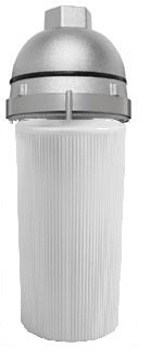 RAB VP100PW-W Vaporproof 75W Incandescent Lamp 120V White Color - With White Flat Bottom Prismatic Polycarbonate Globe, No Guard