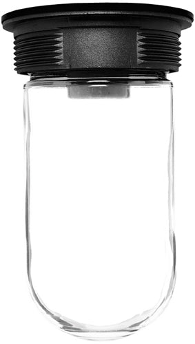 RAB VX100B Vaporproof 150W Incandescent Lamp 120V Black Color - With Soda Lime Glass, No Guard