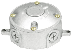 Rab VXJ Round Box With Blank Cover, 1/2" Hole Size, Natural Finish