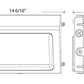 RAB-W22-M-60W Field-Adjustable Wallpack, 60/50/40/30W, Selectable CCT 5000K/ 4000K/ 3000K, White