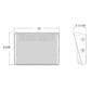 RAB W34M  80W/60W/40W Field-Adjustable Wallpack, Selectable CCT 5000K/ 4000K/ 3000K, Glass Lens, Specular Aluminum Reflector