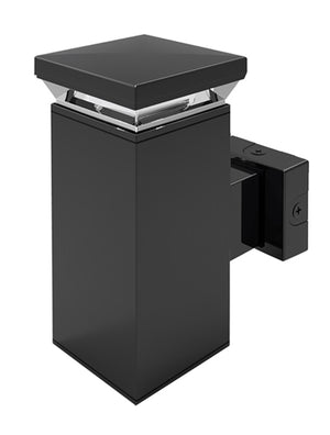 RAB WBLED18N/PCS2 18W LED Square Wall Scone, 4000K Color Temperature (Neutral), 277V Swivel Photocell, Bronze Finish
