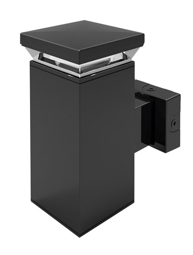 RAB WBLED18Y/PCS 18W LED Square Wall Scone, 3000K Color Temperature (Warm), 120V Swivel Photocell, Bronze Finish